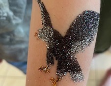 Maquillage licorne paillettes